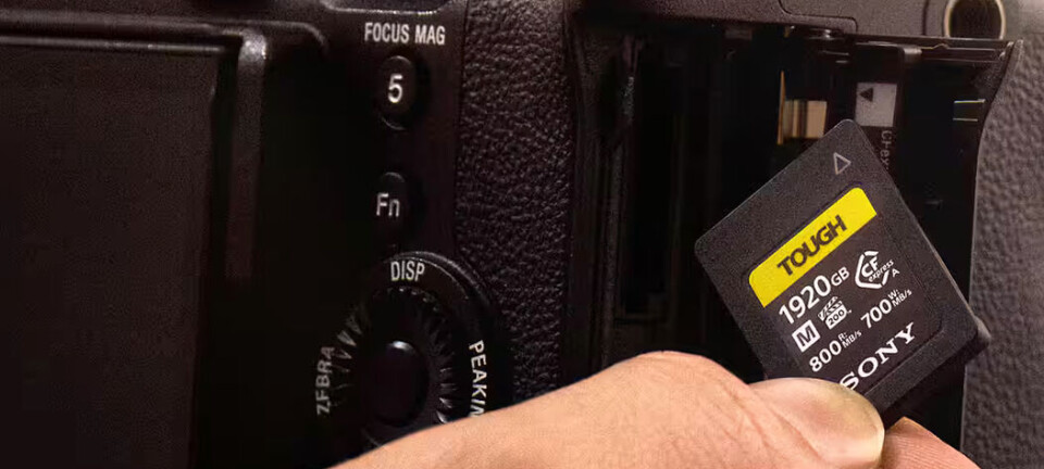 Sony camera and memory card.
